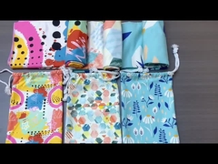 अनुकूलित माइक्रोफ़ाइबर समुद्र तट तौलिया उच्च टिकाऊ हल्के वजन