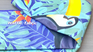 कस्टम समुद्र तट तौलिया नरम टिकाऊ और रेत मुक्त