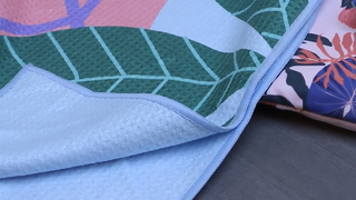 त्वरित सूखी वफ़ल समुद्रतट तौलिया