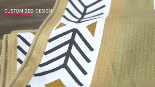 सैंड प्रूफ बीच तौलिया कस्टम डिजिटल प्रिंट