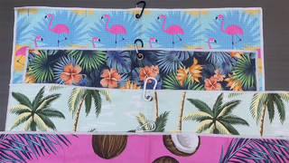 मुद्रित गोल्फ तौलिया त्वरित सूखी माइक्रोफ़ाइबर