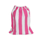 200gsm साबर महिला मुद्रित समुद्र तट तौलिया गुलाबी धारीदार समुद्र तट तौलिया