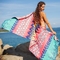 प्रोमोशनल फास्ट सुखाने माइक्रोफाइबर उच्च बनाने की क्रिया पुष्प समुद्र तट तौलिया डिजिटल मुद्रित